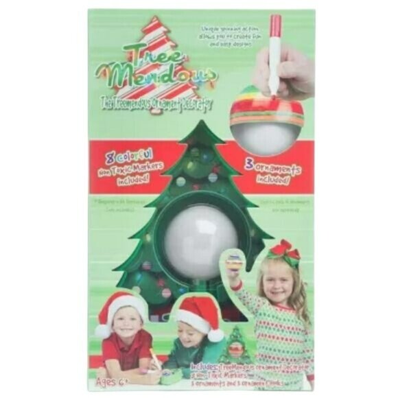 Tree Mendous Christmas Ornament Decorator Craft Kit and 6 Piece Refill Kit NWT - Picture 7 of 12